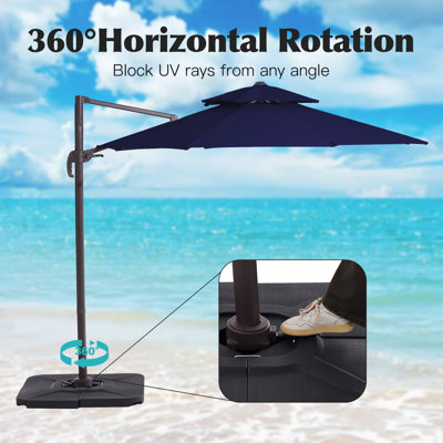 Pulk Round Cantilever Umbrella with Cover