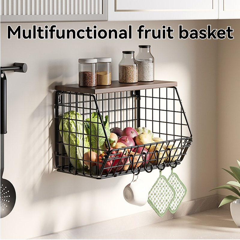 Panier de rangement de fruits empilable 2 pièces