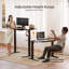 Bureau debout ergonomique réglable en hauteur avec tiroir et crochets Ashya-1415804230-1415848932