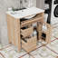 Meuble-lavabo en bois 30 po avec lavabo, tiroirs, tablette et porte-643234584-643234566
