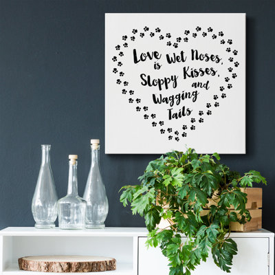 «Love Is-Premium», toile tendue avec châssis - prête à être accrochée