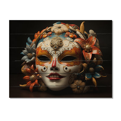 Japon, art kabaki, masque sur bois