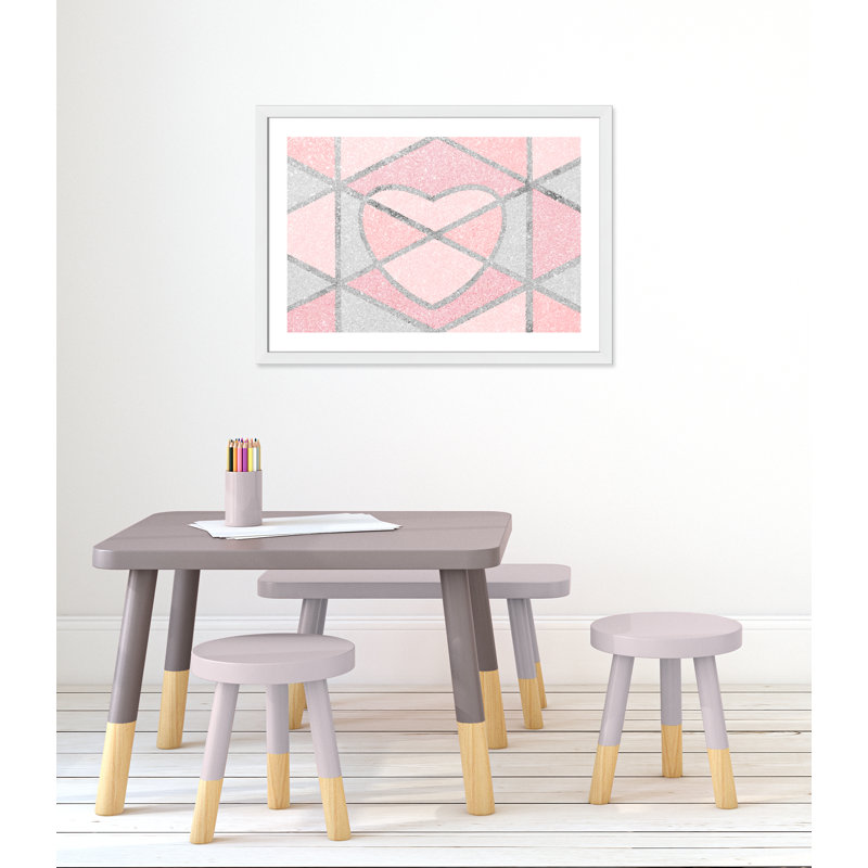 Décoration murale Se segmented Emotion 1, pour enfants, H 24,5 po x l 34,5 po x P 0,63 po, Cadre blanc