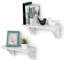 2 Piece Solid Wood Bracket Shelf
