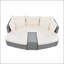 Ensemble de conversation de patio 6 pièces, ensemble de conversation en rotin avec table basse-866885910