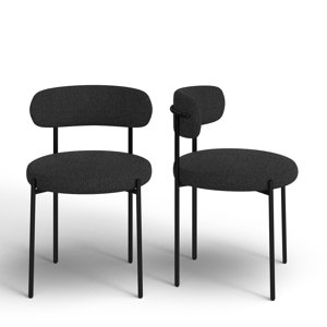 Sherwood Solid Back Boucle Side Chair