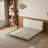 High-quality solid wood platform bed, made of solid white ash, with a stainless steel base frame; easy to assemble