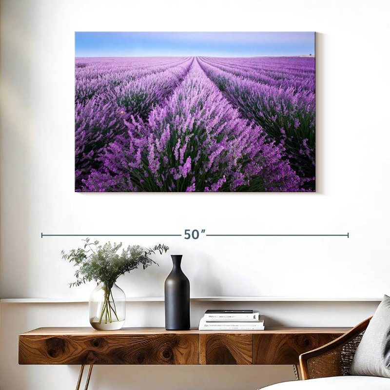 Champ de lavande d'Alvord en Provence, H 26 po x l 39 po