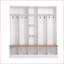 Hall d'entrée, rangement multifonctionnel pour vestibule 4 en 1 avec portemanteau, casiers à chaussures et amp; Banc, noir moderne | Noir | Panneau de particules-607873422