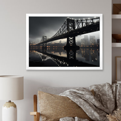 " Gray Bridge Urban Connection Charcoal II "