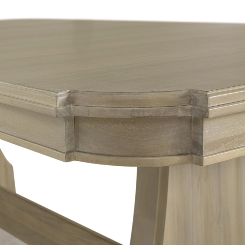 Maris Mahogany Rectangle Trestle Extension Dining Table - 78 In. W X 30 In. H