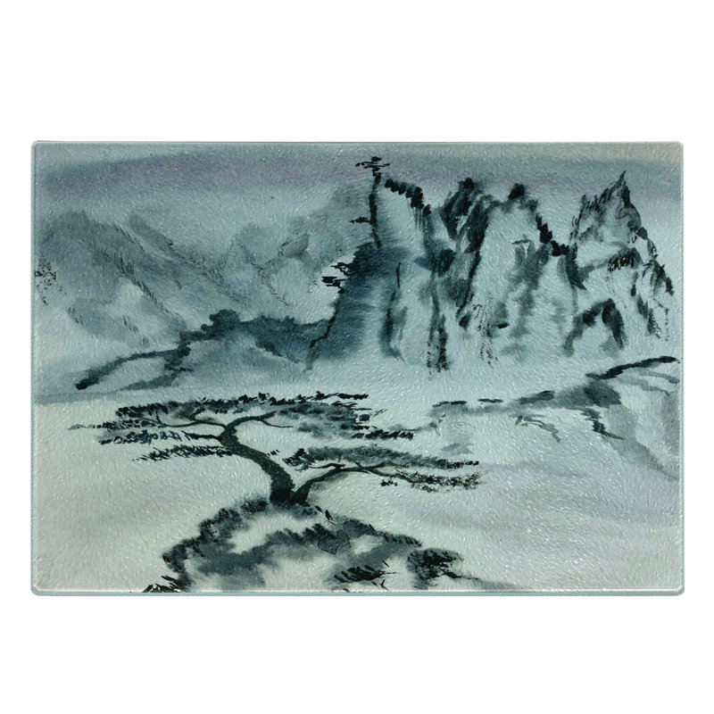 Planche à découper en verre trempé Ambesonne