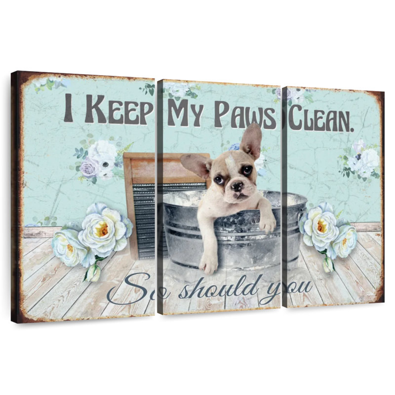 Ketti Keep Our Paws Clean, 48" H x 74" W