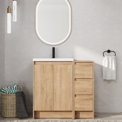  Ensemble de meuble-lavabo simple 36 po avec plateau en résine Bellmead