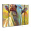 Ensemble de 3 panneaux d'art mural - «Watercolor Bovine Charm» par Rita Kirkman 