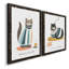 Coffee Cats I - ensemble de 2 reproductions d'art textuel sur toile-75514208-75514239