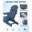 Folding HDPE Adirondack Chair with Cup Holder, Wood-Grain Texture, All-Weather Outdoor Patio Seating for Decks, Gardens, Fire Pit-1722196730