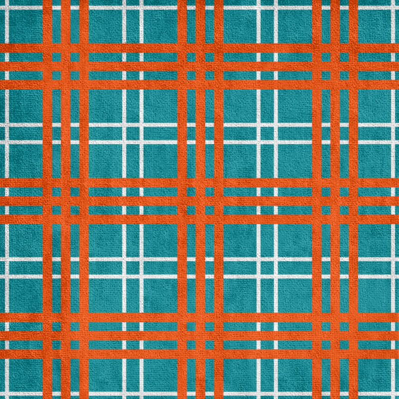 Serviette de bain de luxe Miami football, Mélange polyester-coton, Orange / turquoise / blanc