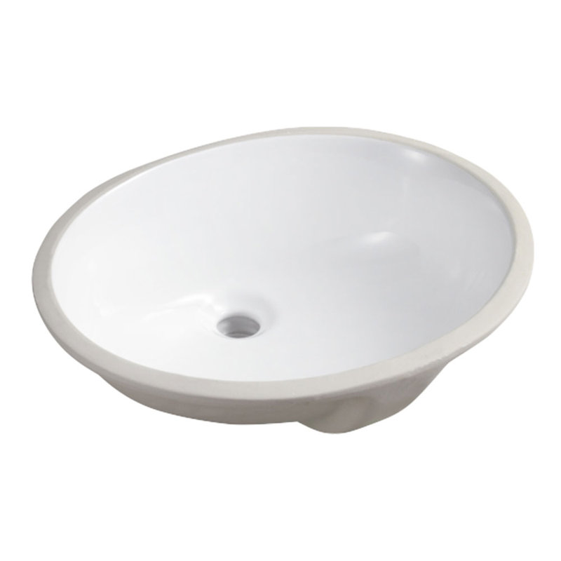 Lavabo de salle de bain ovale encastrable NOBLE 1714W
