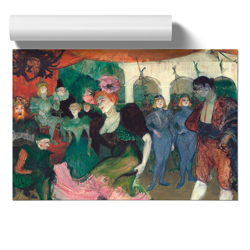 Dancing the Bolero by Henri de Toulouse Lautrec - Frameless Print, 42cm H x 59cm W x 0.1cm D