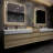 Albizu 114" Wall-Mounted Double Bathroom Vanity-69316025
