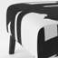 Fauteuil de chambre Tarajai Crossing Paths I - Noir et blanc-1852204973