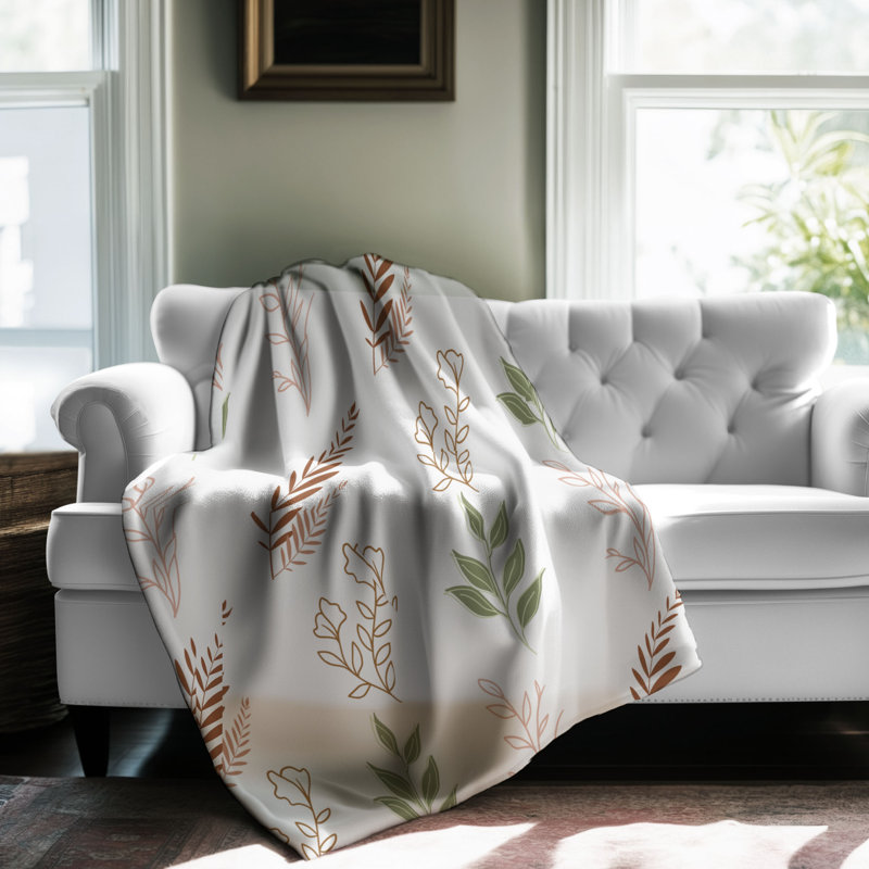 Bohemian Style - 1 Piece Premium Sherpa Blanket, 80" L x 60" W
