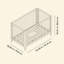 Storkcraft Rio Convertible Crib and 3 Drawer Chest with Removable Changing Topper Nursery Furniture Set-334917703
