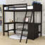 Lit mezzanine avec tablettes et bureau Ehlani-1377189274-1377189275