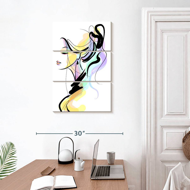 Illustration de mode Leisha Lady, H 32 po x l 20 po