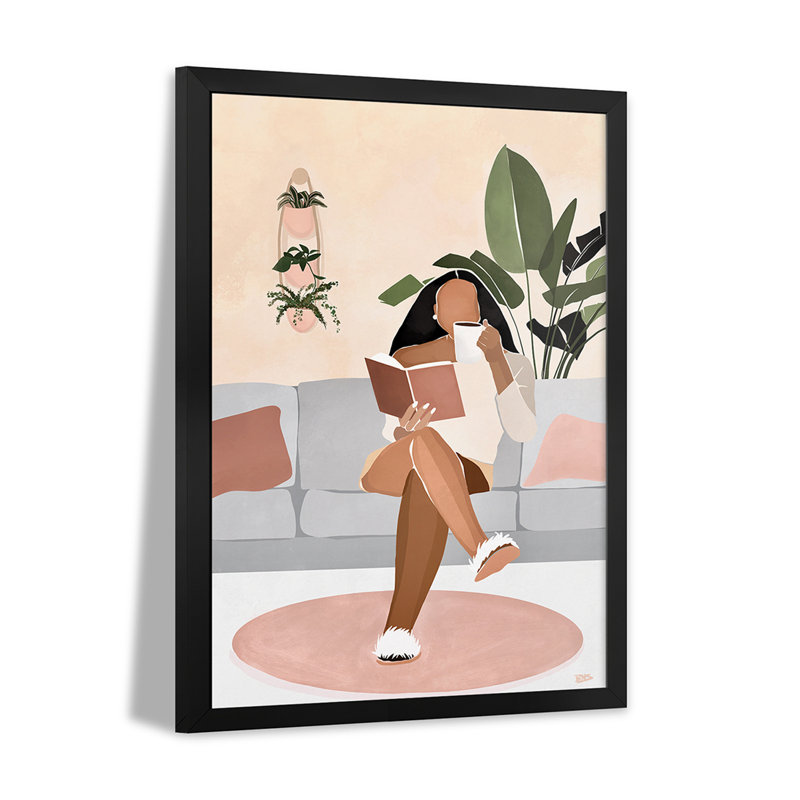Affiche encadrée Lounge Premium par Bria Nicole, H 24 po x l 16 po