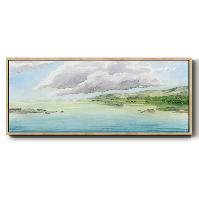 Transparent Lagoon I - toile encadrée, H 20 po x l 50 po