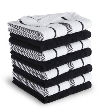 All-Clad Solid Kitchen Towel, Set of 2 - Black