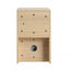 Meuble-lavabo mural 36 po avec lavabo en céramique, porte à fermeture en douceur et tablettes de rangement pour salle de bain moderne