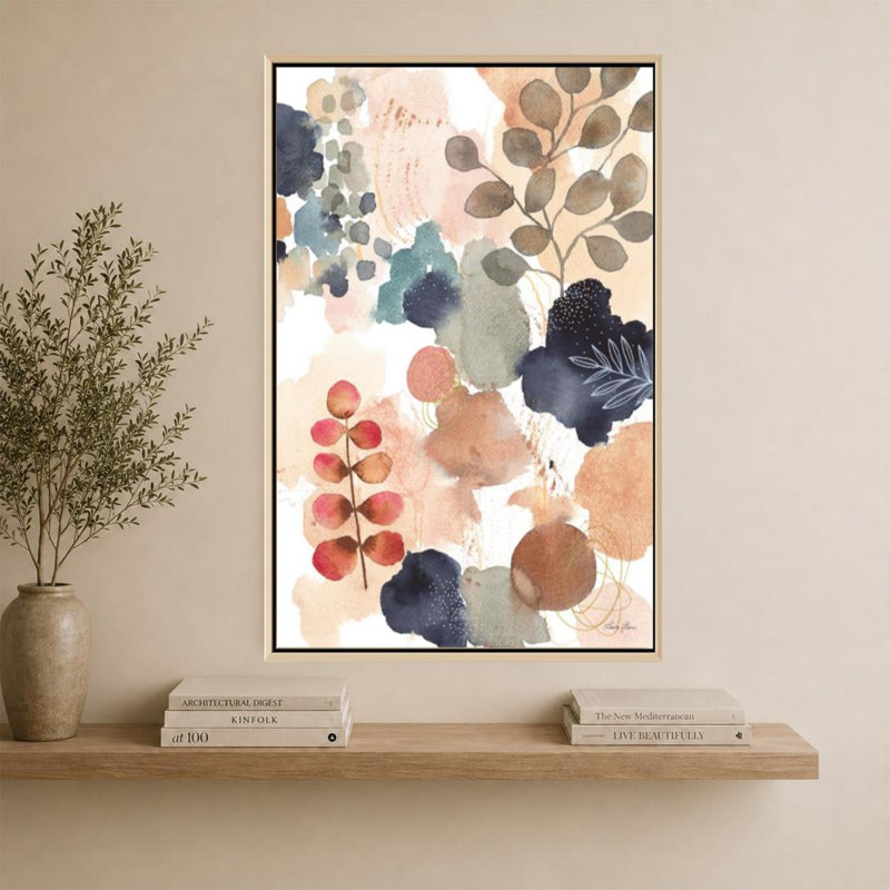 «Serene Nature IV» par Laura Horn - impression sur toile, H 60 po x l 40 po, Cadre plat flottant, Birch