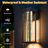 15" Crystal LED Outdoor Wall Sconce with Motion Sensor & Dusk to Dawn Function （Set of 2)-470733060