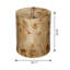Table de bout cylindrique Burl