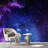 Planet In Outer Space Galaxy Peel & Stick Border-93867473