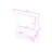 Floating Wall‑Mounted Makeup Vanity with HD Mirror, 3 Drawers, Pockets and Hooks