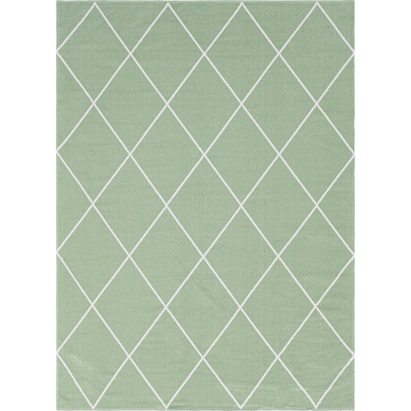 California Cotton Abstract Indoor Rug, Rectangle 8'5" x 11'4"