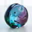 Dimpled Sphere-Ruby/Turquoise