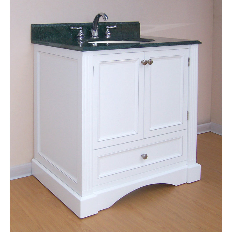 Base de meuble-lavabo Simoneaux seulement, Blanc, 37,5 po