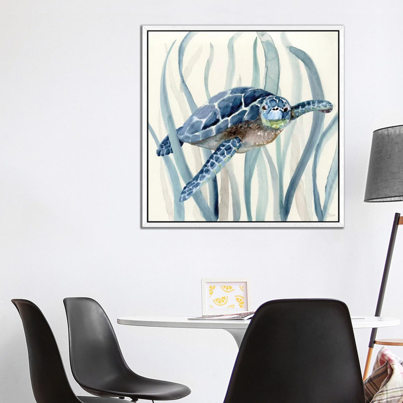 Fish In Seagrass I by Nan - Painting on Canvas, 93.98 cm H x 93.98 cm W, Wrapped Canvas