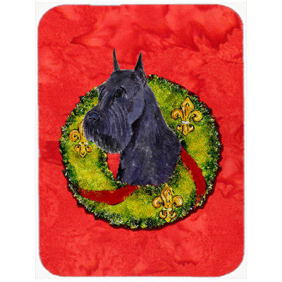The Holiday Aisle Schnauzer Glass Cutting Board