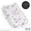 Housse de matelas à langer Watercolor Floral Lavender and Grey par Sweet Jojo Designs