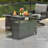 Metal Grill Carts Outdoor with Storage and Wheels-88558130