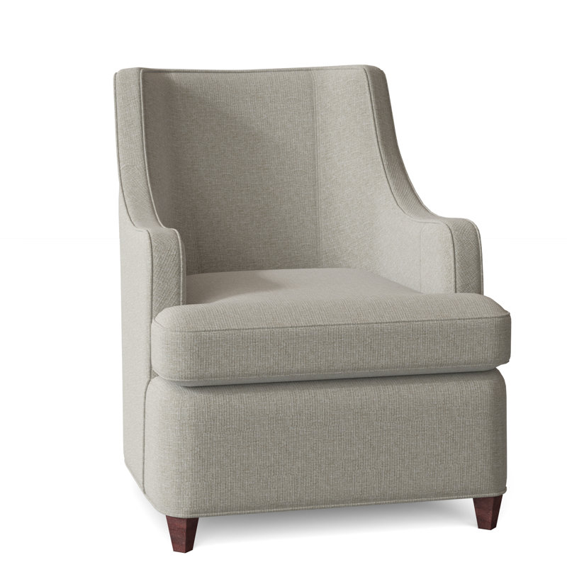 Fauteuil à oreilles Libby Langdon, Espresso, Polyester albâtre 3157