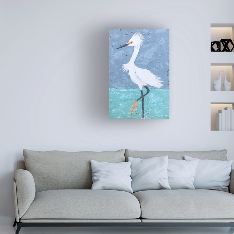 Art mural sur toile Highland Dunes Jade Reynolds Egrets, H 19 po x l 12 po