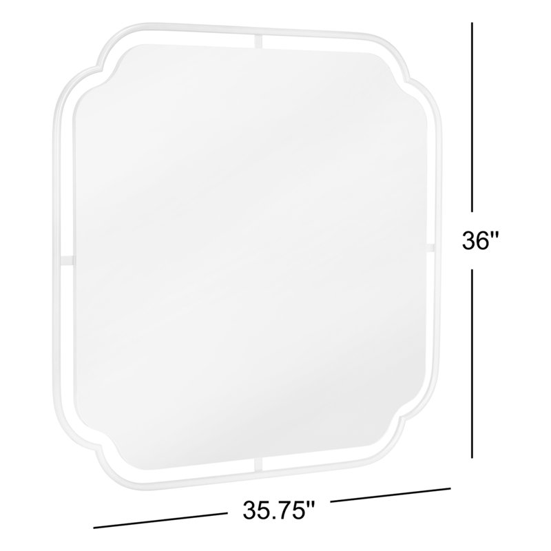 Sebastian Square Collection Mirror, Gold