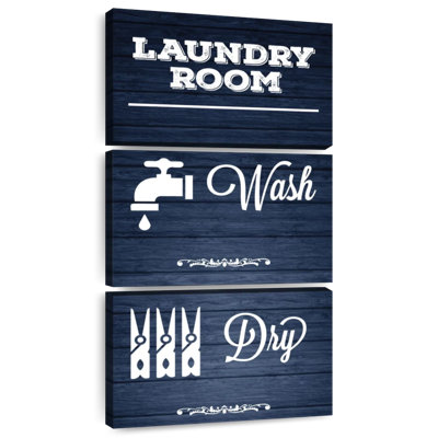 Laundry Navy Wood II